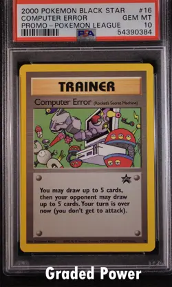 Promo Computer Error PSA 10 Black Star Promo #16 Pokemon - Image 1