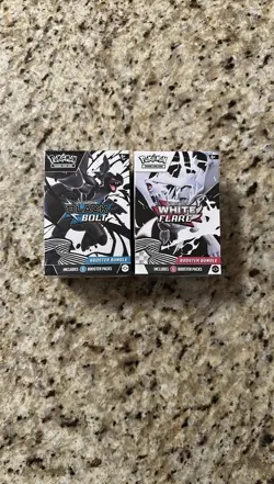 Pokemon TCG Black Bolt, And White Flare Booster Bundles Factory Sealed ￼ - Image 1