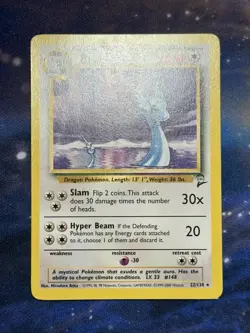 Dragonair 22/130 Rare Base Set 2 Vintage WoTC 2000 Pokemon Card LP - Image 5