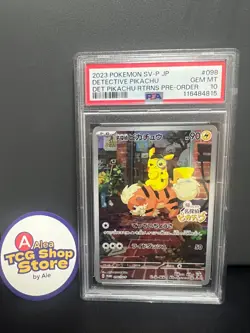 PSA 10 Detective Pikachu 098/SV-P Returns - Pokemon Card Japanese 2023 - Image 1