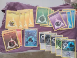 1st Edition Shadowless Base Set Pokemon Cards Energies with more energy cards - Image 1
