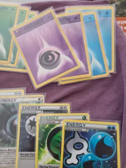 1st Edition Shadowless Base Set Pokemon Cards Energies with more energy cards - Image 4