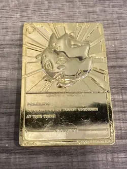 Pokemon Vintage 1999 23K Gold Plated Card Burger King Limited Edition Togepi - Image 3