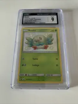 2019 Pokemon Hidden Fates Rowlet Shiny Vault #SV2 CGC 9 | Rare Holo Card - Image 1