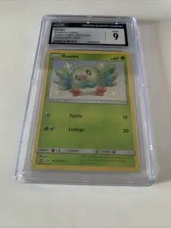2019 Pokemon Hidden Fates Rowlet Shiny Vault #SV2 CGC 9 | Rare Holo Card - Image 2