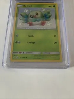 2019 Pokemon Hidden Fates Rowlet Shiny Vault #SV2 CGC 9 | Rare Holo Card - Image 3