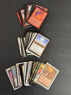 Magic: The Gathering - 150 cards - Red, White - 1990s - Various Conditions - Image 1