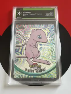 Mew Topps Chrome DEG 9 MINT Pokemon card #151 Series 2 PSA 2000 movie TV GREAT - Image 2