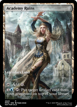 ACADEMY RUINS : altered-art card for use with MTG : Busty Blonde Babe! - Image 1