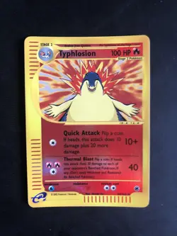 Typhlosion 64/165 Expedition Base Set Reverse Holo Rare Pokemon Card NM - Image 1