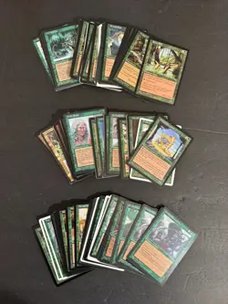 Magic: The Gathering - 150 cards - Green - 1990s - Various Conditions - Image 2