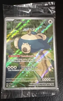 Snorlax SVP EN 051 Black Star Promo Scarlet & Violet Pokemon 151 Card - SEALED - Image 1