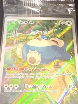 Snorlax SVP EN 051 Black Star Promo Scarlet & Violet Pokemon 151 Card - SEALED - Image 3