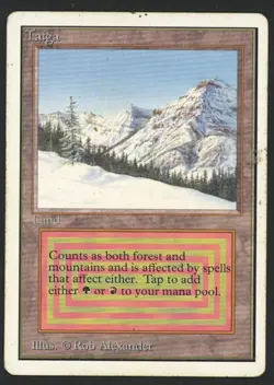 ***Unlimited Taiga (Surface Dirt)*** MTG Unlimited Magic Kid Icarus - Image 1