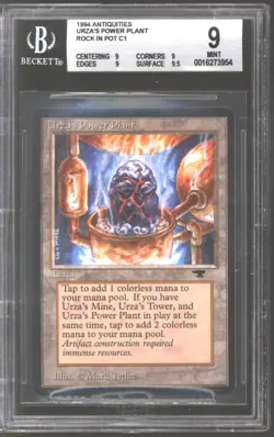 Magic MTG Antiquities Urza's Power Plant (Rock in Pot) BGS 9 NEAR MINT NM - Image 1