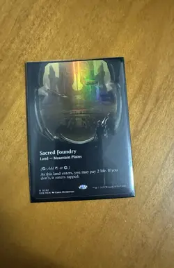 x1 MTG EOE Sacred Foundry Foil 0282 Pack Fresh - Image 2