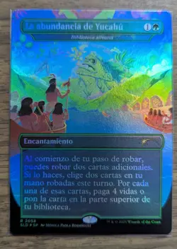MTG La abundancia de Yucahu - Sylvan Library - Rainbow Foil Spanish SL Drop NM - Image 1
