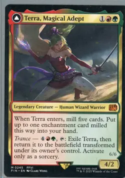 2025 Magic the Gathering Terra Magical Adept Legendary Creature Human Wizard - Image 1