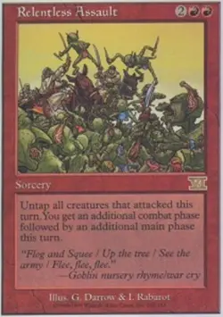 MTG Relentless Assault, Sixth Edition, Heavily Played, English - Image 1