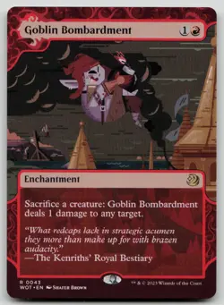 Goblin Bombardment R Wilds of Eldraine: Enchanting Tales 43 NM - Image 1