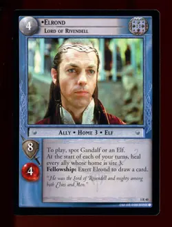 LOTR TCG FOTR Fellowship of the Ring 1R40 Elrond, Lord of Rivendell MINT - Image 1