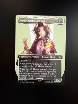 MTG Final Fantasy English Aerith Gainsborough Borderless 0374 Non-Foil - Image 1