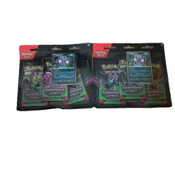 Pokemon Scarlet & Violet Shrouded Fable Three Pack Booster Blister - NEW X2 - Image 1