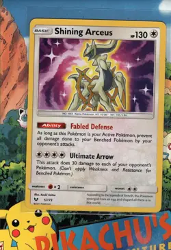 Pokemon TCG SHINING ARCEUS 57/73 Shining Legends Holo NM/M - Image 1