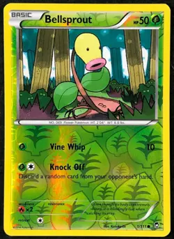 Pokemon - Furious Fists - Bellsprout - 1/111 - REVERSE HOLO - NM/M - New - Image 1