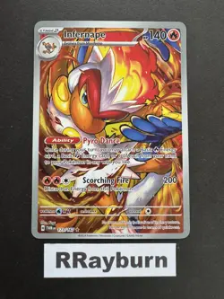 Pokemon Infernape 173/167 Sv06: Twilight Masquerade Illustration Rare Holo - Image 1