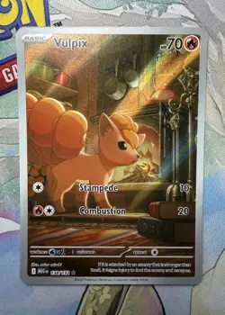 Pokemon TCG Mega Evolution Vulpix 138/132 Illustration Rare NEAR MINT NM - Image 2