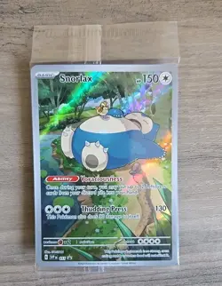 Pokemon TCG Snorlax SVP 051 Illustration Rare 151 Promo Sealed - Image 1