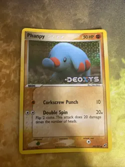 Pokemon Phanpy #69/107 Reverse Holo Common - 2005 EX Deoxys - NM Condition - Image 1