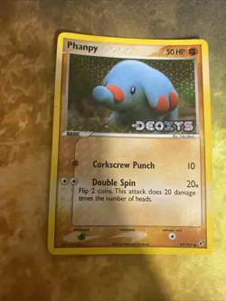 Pokemon Phanpy #69/107 Reverse Holo Common - 2005 EX Deoxys - NM Condition - Image 3