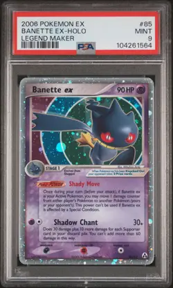2006 POKEMON EX LEGEND MAKER #85 BANETTE EX-HOLO PSA 9 - Image 1