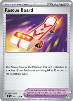 Rescue Board 159/162 Reverse Holo LP-NM - Pokemon TCG S&V Temporal Forces TEF - Image 3