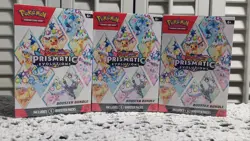 3x Pokemon TCG Scarlet & Violet Prismatic Evolutions Booster Bundle - Sealed - Image 1