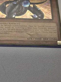 Blue-Eyes Shining Dragon LCKC-EN008 Secret Rare Yugioh Holo Foil Bleed LP - Image 2