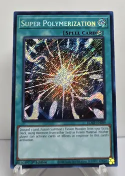 Super Polymerization BLMR-EN089 1st Edition Secret Rare Yugioh TCG NM/M - Image 1