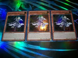 3x Dogmatika Ecclesia, the Virtuous 1st Edition Ultra Rare RA01-EN020 Yu-Gi-Oh! - Image 1