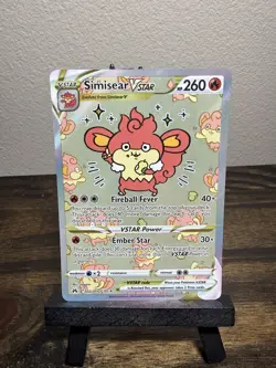 Simisear VSTAR GG37/GG70 Crown Zenith Alternate Art Ultra Rare Pokemon Card New - Image 1