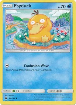 Psyduck 28/149 Common - Pokemon Sun & Moon Base Set Single Card - Image 1
