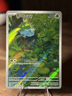 Pokemon TCG Bulbasaur Holo Rare Card 166/165 Scarlet & Violet 151 Series - Image 1