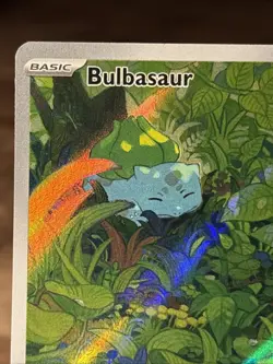 Pokemon TCG Bulbasaur Holo Rare Card 166/165 Scarlet & Violet 151 Series - Image 4
