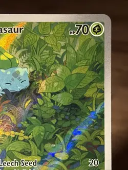 Pokemon TCG Bulbasaur Holo Rare Card 166/165 Scarlet & Violet 151 Series - Image 5