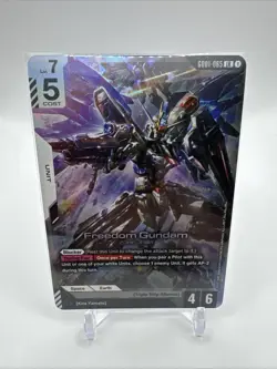 Freedom Gundam GD01-065 LR GUNDAM Card Game W/ Bonus - Image 1
