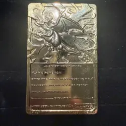 1999 Pokemon Charizard 23K Gold-Plated Metal Card Burger King Collectible - Image 2