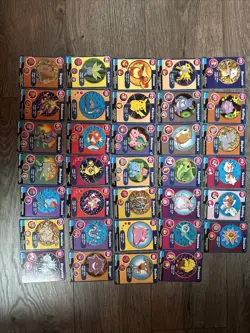 Lot of 34 Pokemon Poke Trivia Burger King Cards 1999 - Image 1