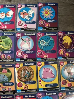 Lot of 34 Pokemon Poke Trivia Burger King Cards 1999 - Image 3