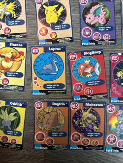 Lot of 34 Pokemon Poke Trivia Burger King Cards 1999 - Image 5